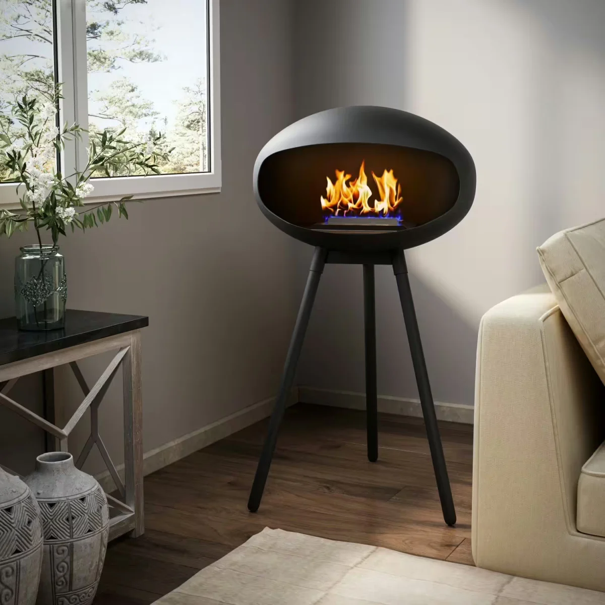 Bioethanol Kamin & Fireplace Kopenhagen | Standkamin von Welcon Bioethanol Kamin & Fireplace Kopenhagen | Standkamin