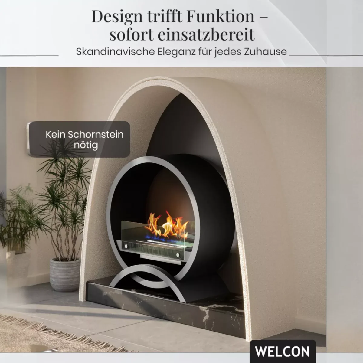 Bioethanol Kamin & Fireplace Skagen | Standkamin von Welcon Bioethanol Kamin & Fireplace Skagen | Standkamin