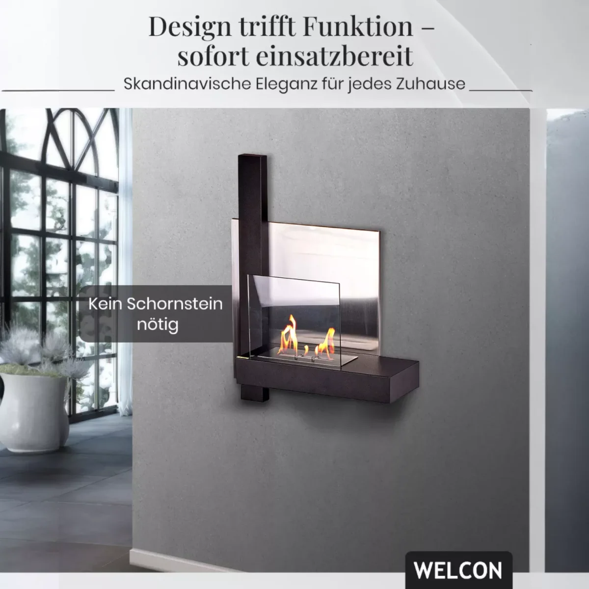 Bioethanol Kamin & Fireplace Oslo | Wandkamin von Welcon Bioethanol Kamin & Fireplace Oslo | Wandkamin