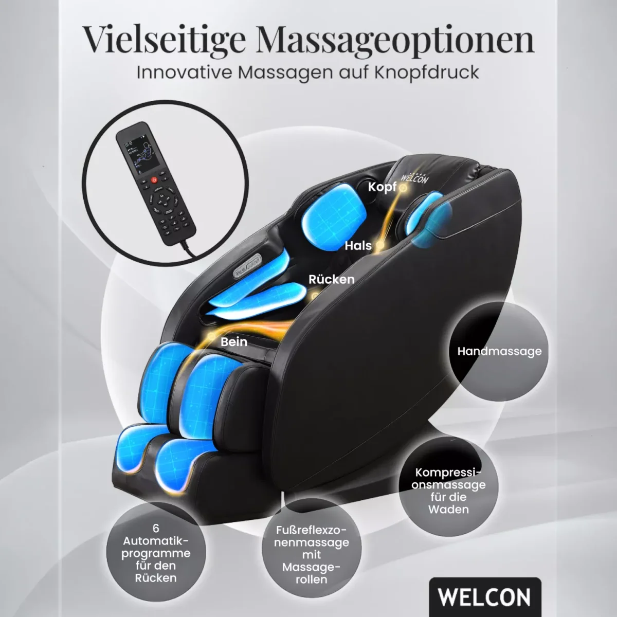 Easyrelaxx Prestige II – unterschiedliche Massagearten für individuelle Entspannung von Welcon Easyrelaxx Prestige II – unterschiedliche Massagearten für individuelle Entspannung