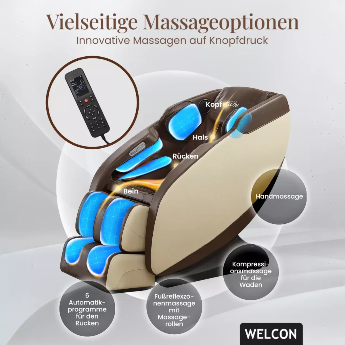 Easyrelaxx Prestige II – unterschiedliche Massagearten für individuelle Entspannung von Welcon Easyrelaxx Prestige II – unterschiedliche Massagearten für individuelle Entspannung
