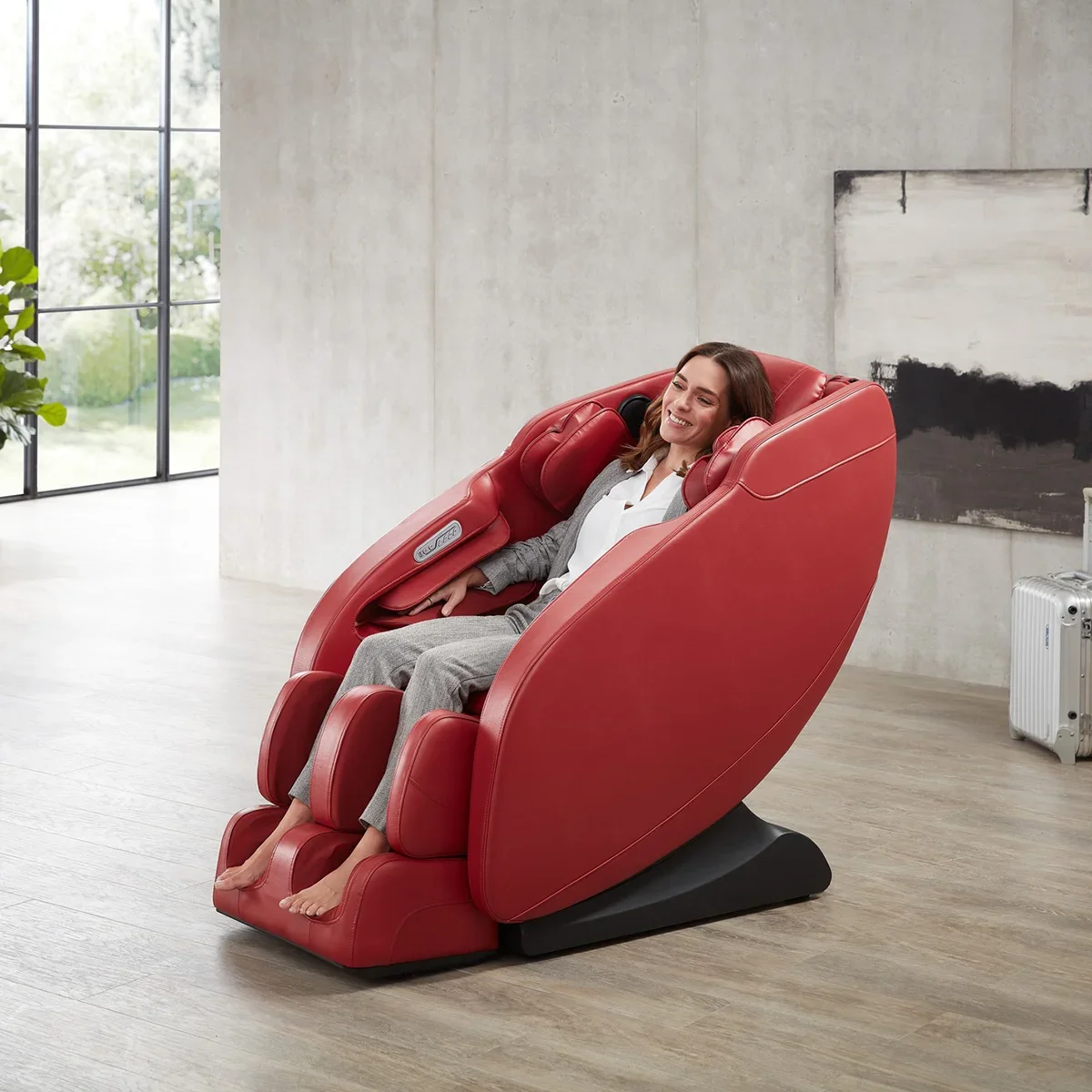 Massagesessel Prestige II rot mit WP-3D-Massagesystem und Zero Gravity Funktion von Welcon Massagesessel Prestige II rot mit WP-3D-Massagesystem und Zero Gravity Funktion