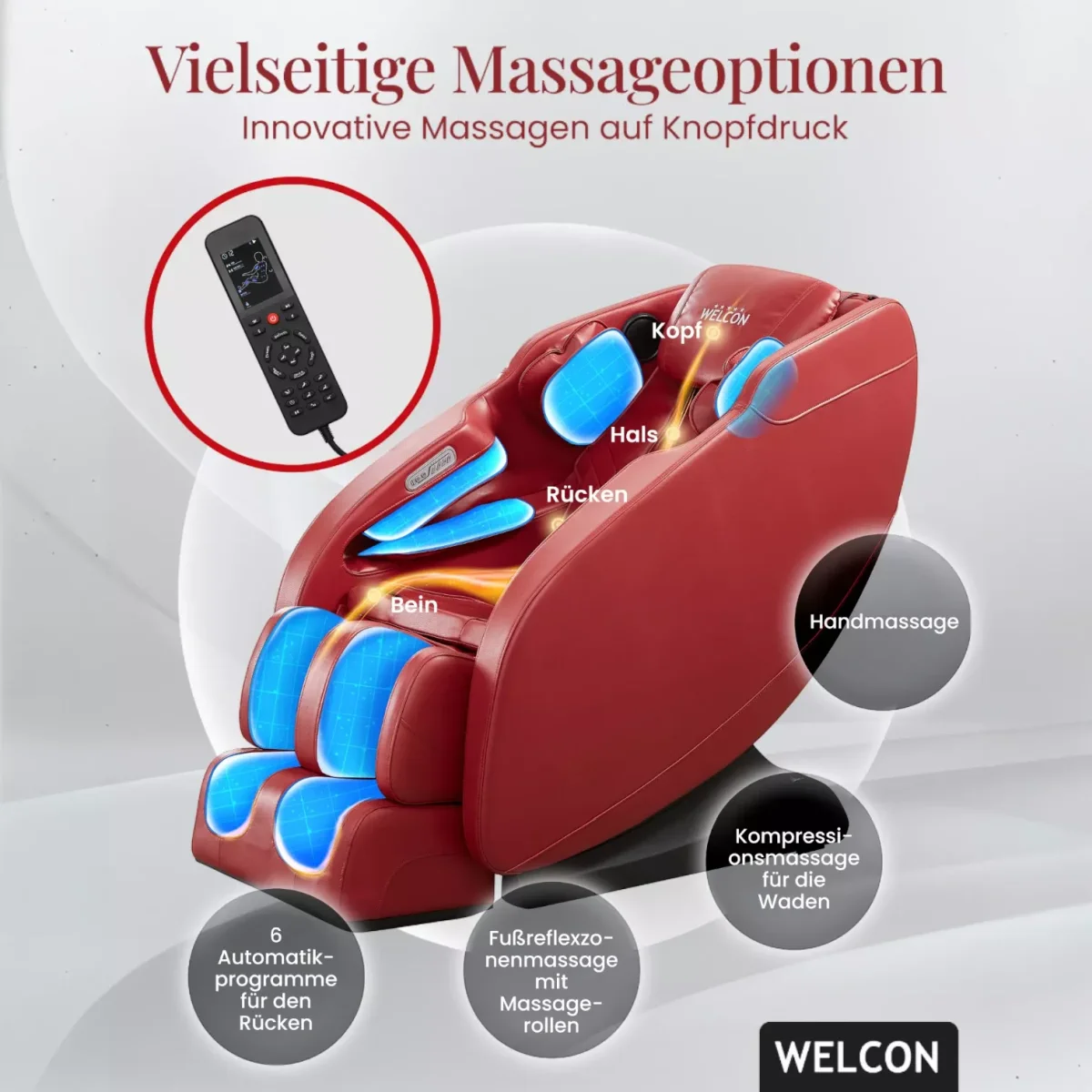 Easyrelaxx Prestige II – unterschiedliche Massagearten für individuelle Entspannung von Welcon Easyrelaxx Prestige II – unterschiedliche Massagearten für individuelle Entspannung