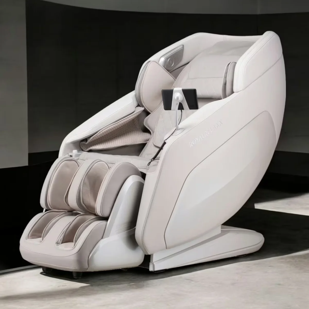 Royalrelaxx Massagesessel Hellbeige/Hellgrau – 24 Automatikprogramme und manuelle Massagetechniken von Welcon Royalrelaxx Massagesessel Hellbeige/Hellgrau – 24 Automatikprogramme und manuelle Massagetechniken