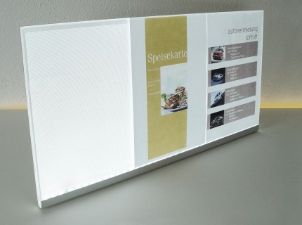 PLUSLUX beleuchteter LED-Bilderrahmen 3x DIN A4